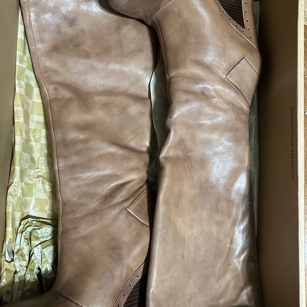 UGG Tan Heeled Boots